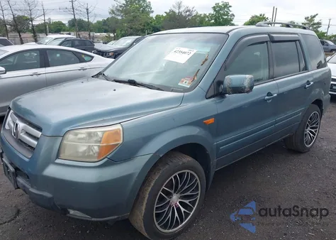 2006 Honda Pilot Ex-L from USA, damaged, VIN 2HKYF18616H522986